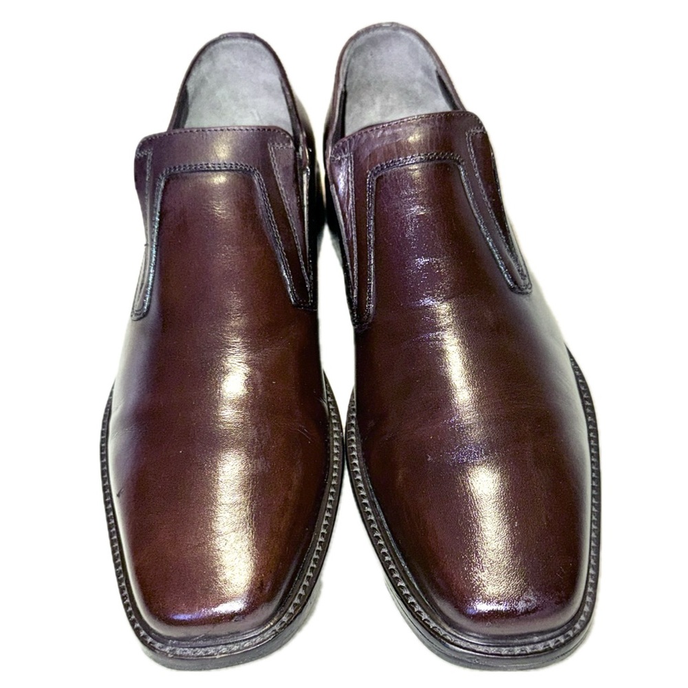 JOHNSTON & MURPHY Italian Leather Slip-On Loafers | 8.5